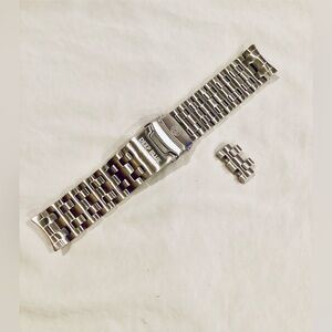 * SOLD * Deep Blue MIL DIVER T-100 STAINLESS STEEL BRACELET (7.5 INCH Wrist!!)